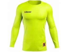 Zeu Fiiko Baelayer Top Komprené tričko dlhým rukávom neon yellow