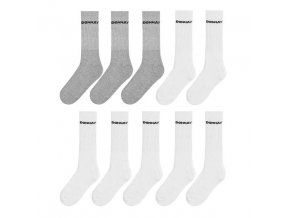 Donnay Pánske Športové Ponožky 10Pack Biele Šedé 41 - 45 White / Grey