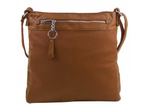 TESSRA Veľká hnedá crossbody dámska kabelka D5580