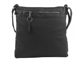 TESSRA Veľká tmavo šedá crossbody dámska kabelka D5580