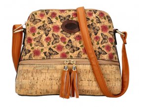 Crossbody dámska kabelka v korkovom dizajne T8297 typ 11