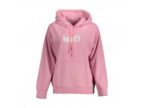 LEVI\'S Dámska Športová Mikina s Kapucňou (Veľkosť XS, Farba Ružová)