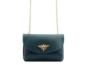 kozena mala crossbody kabelka 20 027 petrolejova