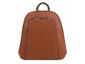 Elegantný menší dámsky batôžtek / kabelka hnedá