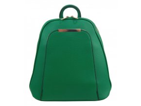 Elegantný menší dámsky batôžtek / kabelka zelená