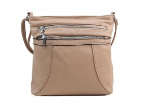 NEW BERRY Dámska crossbody kabelka HB-137 latté béžovo-hnedá