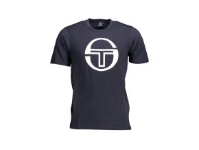 Sergio Tacchini Perfektné Pánske Tričko Krátky Rukáv Modrá (Veľkosť XL, Farba modrá)