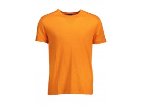 Gant Perfektné Pánske Tričko Krátky Rukáv Oranžová
