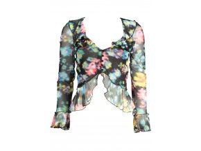 DESIGUAL Perfektné Dámske Tričko Dlhý Rukáv Čierna (Veľkosť S, Farba čierna)