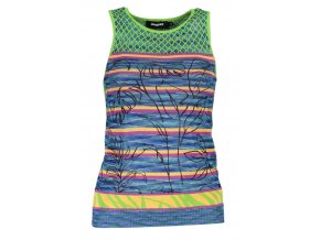 DESIGUAL Perfektný Dámsky Top Zelená (Veľkosť M, Farba zelená)