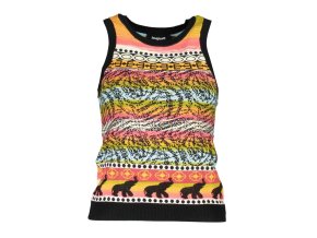 DESIGUAL Perfektný Dámsky Top Čierna (Veľkosť M, Farba čierna)