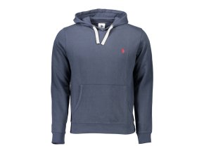 U.S. POLO Perfektná Pánska Mikina na zips Modrá (Veľkosť XL, Farba modrá)