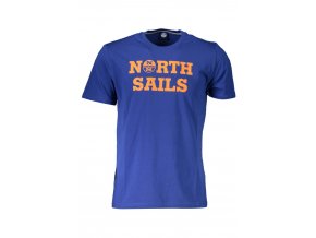North Sails Perfektné Pánske Tričko Krátky Rukáv Modrá (Veľkosť S, Farba modrá)