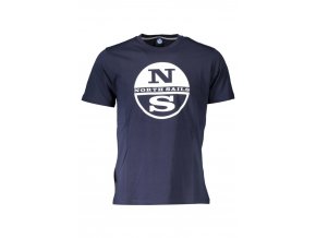 North Sails Perfektné Pánske Tričko Krátky Rukáv Modrá (Veľkosť S, Farba modrá)