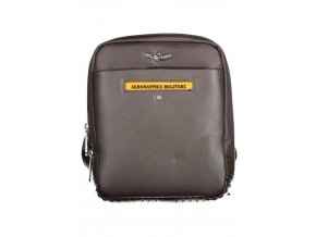 AERONAUTICA MILITARE Praktická Pánska Crossbody Taška 19X24X6cm Hnedá