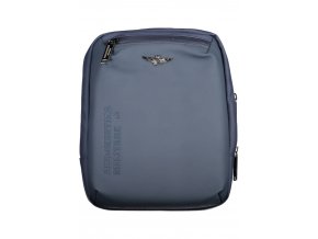 AERONAUTICA MILITARE Praktická Pánska Crossbody Taška 19X25X7cm Modrá