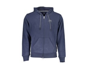 LA MARTINA Perfektná Pánska Mikina na zips Modrá (Veľkosť XL, Farba modrá)