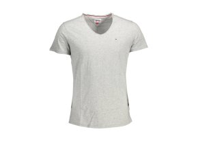 Tommy Hilfiger Perfektné Pánske Tričko Krátky Rukáv Šedá (Veľkosť XL, Farba šedá)