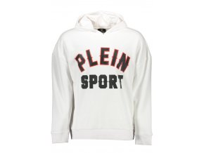 PLEIN SPORT Perfektná Pánska Mikina Biela