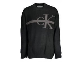 Calvin Klein Štýlový Pánsky Pulóver Čierna (Veľkosť M, Farba čierna)