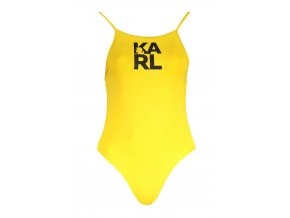 KARL LAGERFELD BEACHWEAR Perfektné Dámske Jednodielne Plavky Žltá
