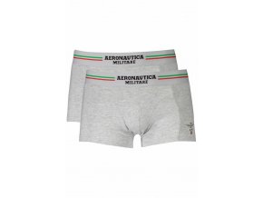 Aeronautica Militare Pánske Boxerky 2 Pack Šedé