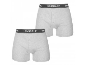 Lonsdale Prémiové Pánske Boxerky Balenie 2ks Šedé