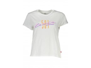 LEVI'S Perfektné Dámske Tričko Krátky Rukáv Biela (Veľkosť XS, Farba Biela)