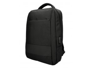 Čierny batoh pre notebook 15,6 palca, USB, UNI