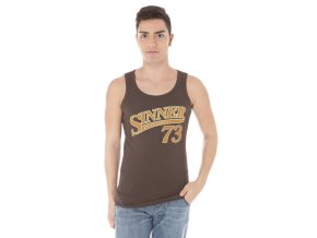 ZUELEMENTS Perfektné Pánske Tielko Hnedá (Veľkosť 2XL, Farba Hnedá)