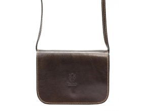 kozena damska crossbody kabelka kk 43 tmava hneda