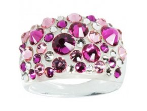 Prsten LEVIEN BY SWAROVSKI Bubble FUGHSIA RBB63FUC