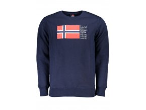 NORWAY 1963 Perfektná Pánska Mikina Modrá