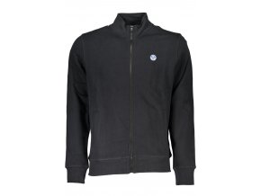 North Sails Perfektná Pánska Mikina na zips Čierna (Veľkosť S, Farba čierna)