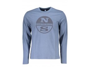 North Sails Perfektné Pánske Tričko Dlhý Rukáv Modrá (Veľkosť S, Farba modrá)