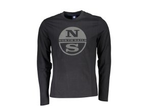 North Sails Perfektné Pánske Tričko Dlhý Rukáv Čierna