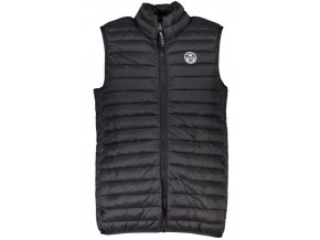 North Sails Perfektná Pánska Zimná Bunda bez Rukávov Čierna (Veľkosť M, Farba čierna)