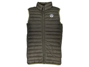 North Sails Perfektná Pánska Zimná Bunda bez Rukávov Zelená (Veľkosť S, Farba zelená)