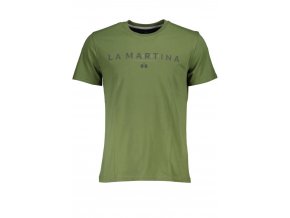 LA MARTINA Perfektné Pánske Tričko Krátky Rukáv Zelená