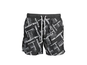 KARL LAGERFELD BEACHWEAR Perfektné Pánske Plavky Čierna (Veľkosť S, Farba čierna)