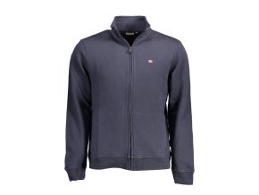 Pánska Mikina na zips Napapijri Modrá (Veľkosť S, Farba modrá)