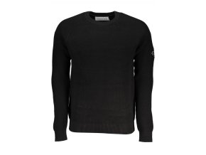 Calvin Klein Štýlový Pánsky Pulóver Čierna (Veľkosť S, Farba čierna)