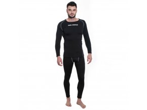 KIRKJUBOUR ® Pánske Termoprádlo Set 2 pack Čierne (Veľkosť S, Farba čierna)