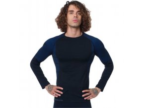 Stark Soul® Pánske Lyžiarske Termoprádlo vrchný diel s dlhým rukávom modré (Veľkosť S-M, Farba modrá)