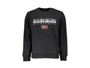Napapijri Perfektná Pánska Mikina Čierna (Veľkosť S, Farba čierna)