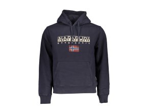 Napapijri Perfektná Pánska Mikina Modrá (Veľkosť XS, Farba modrá)