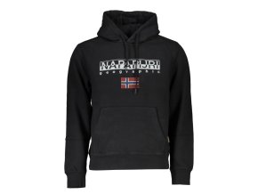 Napapijri Perfektná Pánska Mikina Čierna (Veľkosť S, Farba čierna)