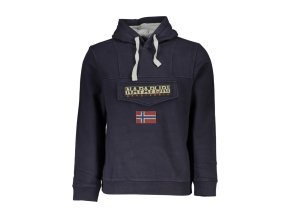 Napapijri Perfektná Pánska Mikina Modrá (Veľkosť S, Farba modrá)
