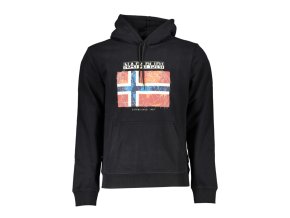 Napapijri Perfektná Pánska Mikina Čierna (Veľkosť XS, Farba čierna)