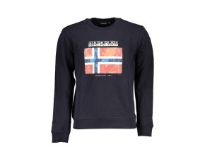 Napapijri Perfektná Pánska Mikina Modrá (Veľkosť XS, Farba modrá)